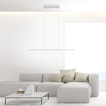 Lustra LED PURE-LITE argintiu Zuma Line 8375-55, 100x6 cm, 27W