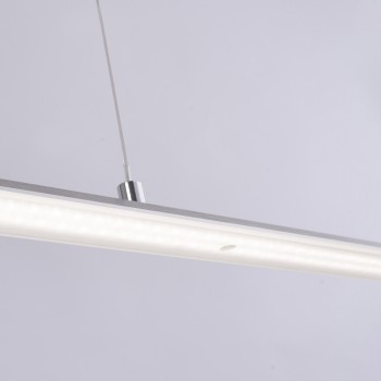 Lustra LED PURE-LITE argintiu Zuma Line 8375-55, 100x6 cm, 27W