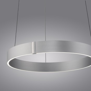 Lustra LED PURE E-CLIPSE aluminiu Zuma Line 2560-95, D50 cm, 51W