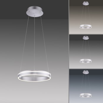 Lustra LED Q-VITO otel Zuma Line 8410-55, D40 cm, 33W