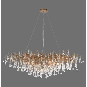 Lustra ICICLE alama antichizata Zuma Line 2031-11, 150x75 cm, 15xG9