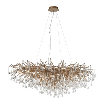 Lustra ICICLE alama antichizata Zuma Line 2031-11, 150x75 cm, 15xG9