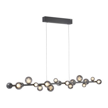 Lustra LED PURE E-POPUP gri Zuma Line 2558-15, 180x29.5 cm, 1.8W