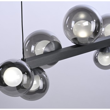 Lustra LED PURE E-POPUP gri Zuma Line 2558-15, 180x29.5 cm, 1.8W