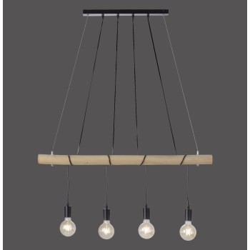 Lustra TERO negru Zuma Line 15505-18, 120x9.5 cm, 4xE27