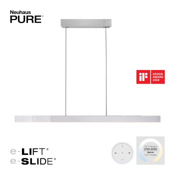 Lustra LED PURE MOTO-RISE aluminiu Zuma Line 2545-95, 200x8.2 cm, 13W