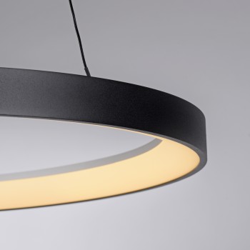 Lustra LED HOOP negru Zuma Line 2851-18, D57 cm, 42W