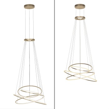 Lustra LED PURE E-FLYING RINGS maro Zuma Line 2566-97, D110 cm, 53W