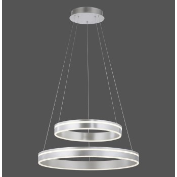 Lustra LED Q-VITO argintiu Zuma Line 8420-55, D59 cm, 65W