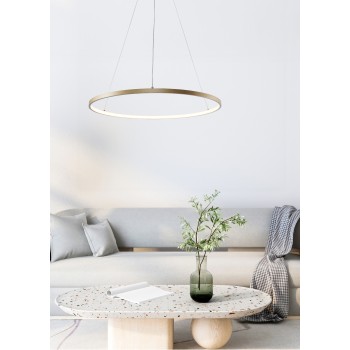 Lustra LED BRENO auriu Zuma Line 2023201-GD60, D60 cm, 28W