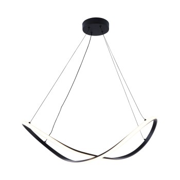 Lustra LED ERDA negru Zuma Line 19600P-BK, 70.5x30 cm, 45W