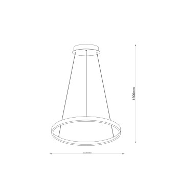 Lustra LED BRENO auriu Zuma Line 2023201-GD80, D80 cm, 36W