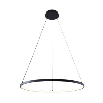 Lustra LED BRENO negru Zuma Line 2023201-BK60, D60 cm, 28W