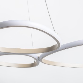 Lustra LED HURON bej Zuma Line 2023519P6-BE, 107x65 cm, 58W