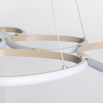 Lustra LED HURON bej Zuma Line 2023519P6-BE, 107x65 cm, 58W