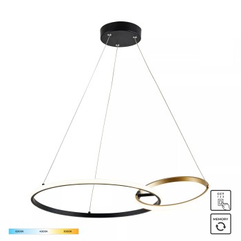 Lustra LED RANDO auriu Zuma Line 20002P-GD, 64x26 cm, 36W