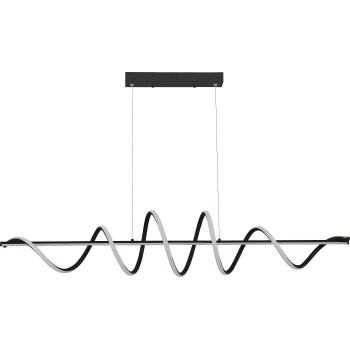 Lustra LED ESERO negru Zuma Line MS902-BK, 120x23 cm, 60W