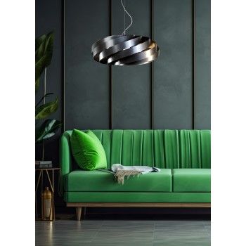 Lustra VENTO antracit Zuma Line 1136, D60 cm, 4xE27