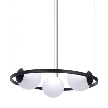Lustra ORBIT negru Zuma Line 5004, D58 cm, 3xE27