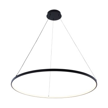 Lustra LED BRENO negru Zuma Line 2023201-BK80, D80 cm, 36W
