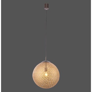 Pendul GRETA ruginiu Zuma Line 2421-48, D40 cm, 1xE27