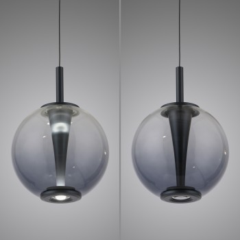 Pendul LED PURE INFINITY gri Zuma Line 2220-15, D18 cm, 10W