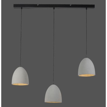 Pendul ETON gri Zuma Line 2233-22, 100x21 cm, 3xE27