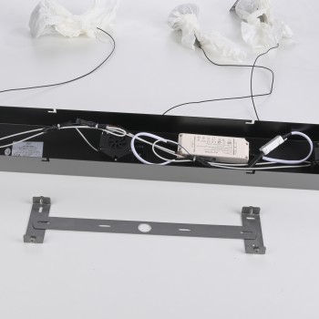 Pendul LED POSH gri Zuma Line 15693-15, 97x22 cm, 6.3W