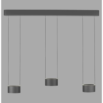 Pendul LED PURE CLIPSE gri Zuma Line 2473-15, 113x15 cm, 5W