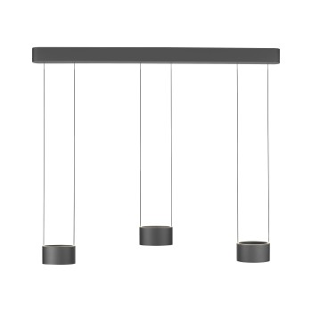 Pendul LED PURE CLIPSE gri Zuma Line 2473-15, 113x15 cm, 5W