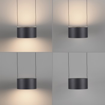 Pendul LED PURE CLIPSE gri Zuma Line 2473-15, 113x15 cm, 5W