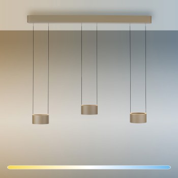 Pendul LED PURE CLIPSE maro Zuma Line 2473-97, 113x15 cm, 5W