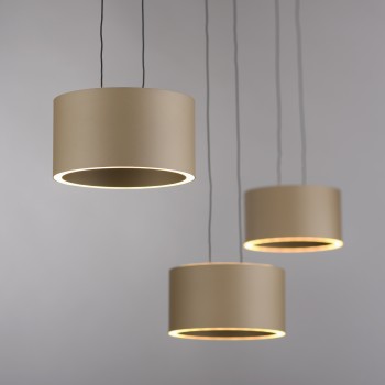 Pendul LED PURE CLIPSE maro Zuma Line 2473-97, 113x15 cm, 5W