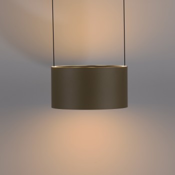 Pendul LED PURE CLIPSE maro Zuma Line 2473-97, 113x15 cm, 5W