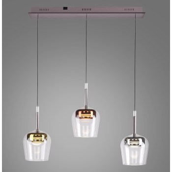 Pendul LED Q-KON multicolor Zuma Line 2742-70, 93x21 cm, 9W