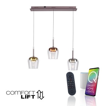 Pendul LED Q-KON multicolor Zuma Line 2742-70, 93x21 cm, 9W