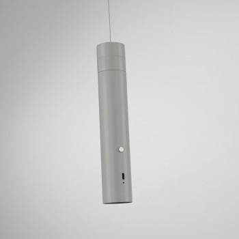 Pendul LED ATTACH gri Zuma Line 18281-40, 200x4 cm, 3W