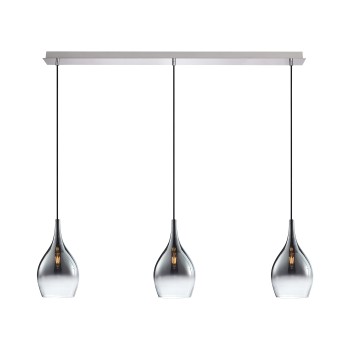 Pendul PILUA crom Zuma Line 2063-17, 110x20 cm, 3xE27