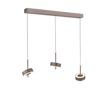 Pendul LED Q-ROTATE maro metalic inchis Zuma Line 2248-34, 95x14 cm, 9W