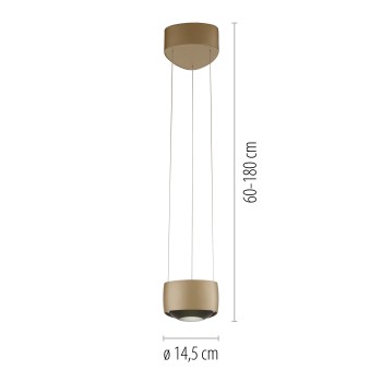 Pendul LED Q-STRETTO bronz Zuma Line 2657-97, D14.2 cm, 20W
