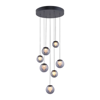 Pendul LED PURE POPUP gri Zuma Line 2587-15, D40 cm, 3W