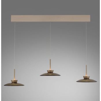 Pendul LED PURE MOON maro Zuma Line 2193-97, 140x32 cm, 15.7W