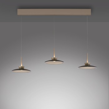 Pendul LED PURE MOON maro Zuma Line 2193-97, 140x32 cm, 15.7W