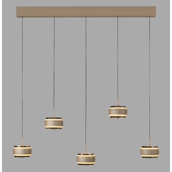 Pendul LED PURE FALLING RINGS maro Zuma Line 2504-97, 101x13 cm, 8W