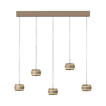 Pendul LED PURE FALLING RINGS maro Zuma Line 2504-97, 101x13 cm, 8W