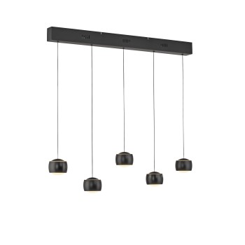 Pendul LED BALLINI negru Zuma Line 15262-18, 220x10 cm, 30W