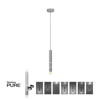 Pendul LED PURE-VEGA aluminiu Zuma Line 2211-95, D12 cm, 12W