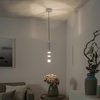 Pendul LED PURE-VEGA aluminiu Zuma Line 2211-95, D12 cm, 12W
