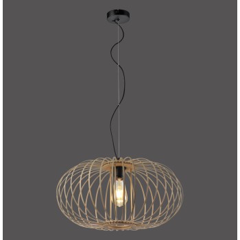 Pendul RACOON lemn natur Zuma Line 11409-79, D50 cm, 1xE27