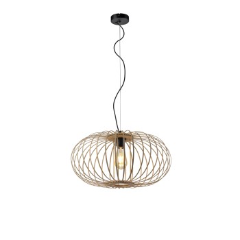 Pendul RACOON lemn natur Zuma Line 11409-79, D50 cm, 1xE27